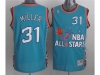 1996 NBA All-Star Game Eastern Conference #31 Reggie Miller Teal Hardwood Classic Jersey