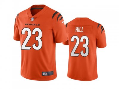 Cincinnati Bengals #23 Daxton Hill Orange 2022 Vapor Limited Jersey