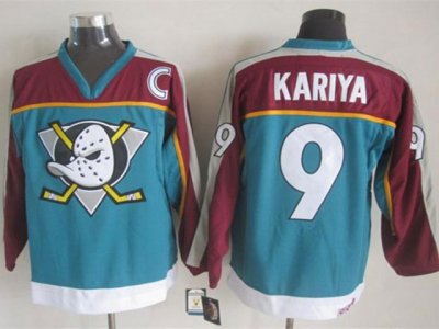 Anaheim Mighty Ducks #9 Paul Kariya 1998 CCM Vintage Teal Jersey