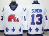 Quebec Nordiques #13 Mats Sundin CCM Vintage White Jersey