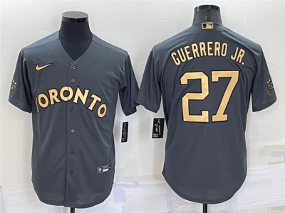 Toronto Blue Jays #27 Vladimir Guerrero Jr. Charcoal 2022 MLB All-Star Game Cool Base Jersey