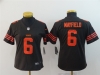 Women's Cleveland Browns #6 Baker Mayfield Brown Color Rush Limited Jersey