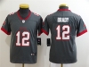 Youth Tampa Bay Buccaneers #12 Tom Brady Gray Vapor Limited Jersey