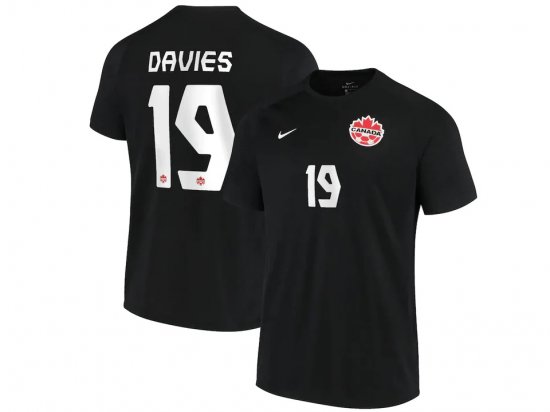 National Canada #19 Davies Third Black 2022/23 Custom Jersey