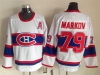 Montreal Canadiens #79 Andrei Markov 1946 CCM Vintage White Jersey