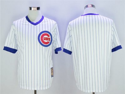 Chicago Cubs Blank White Cooperstown Collection Cool Base Team Jersey