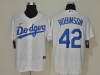Los Angeles Dodgers #42 Ackie Robinson White Cool Base Jersey