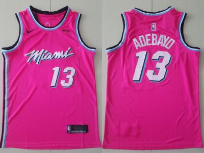 Miami Heat #13 Bam Adebayo Pink 2020 City Edition Swingman Jersey