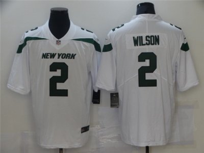 New York Jets #2 Zach Wilson White Vapor Limited Jersey