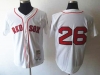 Boston Red Sox #26 Wade Boggs 1975 Throwback White Jersey