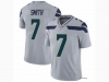 Seattle Seahawks #7 Geno Smith Gray Vapor Limited Jersey