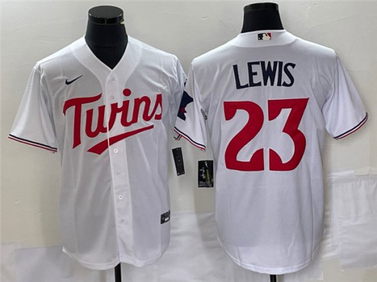 Minnesota Twins #23 Royce Lewis 2023 White Cool Base Jersey