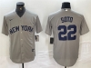 New York Yankees #22 Juan Soto Gray Away Limited Jersey