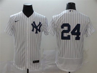 New York Yankees #24 Gary Sanchez White Flex Base Jersey
