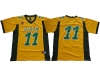 NCAA North Dakota State Bison #11 Carson Wentz Yellow College Football Jersey