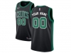 Boston Celtics #00 Black Swingman Custom Jersey