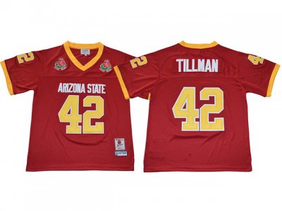 Youth NCAA Arizona State Sun Devils #42 Pat Tillman Red College Football Jersey