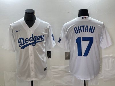 Los Angeles Dodgers #17 Shohei Ohtani White Cool Base Jersey
