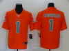 Miami Dolphins #1 Tua Tagovailoa Orange Inverted Limited Jersey