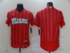 Miami Marlins Blank Red 2021 City Connect Flex Base Team Jersey