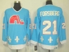 Quebec Nordiques #21 Peter Forsberg CCM Vintage Light Blue Jersey