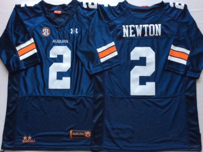 NCAA Auburn Tigers #2 Cameron Newton Navy College Football Jersey