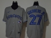 Toronto Blue Jays #27 Vladimir Guerrero Jr. Gray Flex Base Jersey