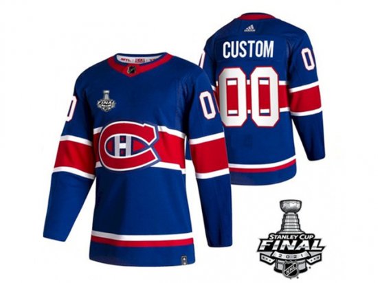 Montreal Canadiens #00 Blue Custom Jersey