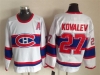 Montreal Canadiens #27 Alexei Kovalev 1946 CCM Vintage White Jersey