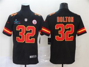 Kansas City Chiefs #32 Nick Bolton Black Super Bowl LVII Limited Jersey
