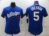 Los Angeles Dodgers #5 Freddie Freeman Royal Blue 2021 City Connect Flex Base Jersey