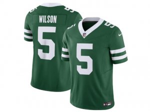 New York Jets #5 Garrett Wilson Legacy Green Vapor F.U.S.E. Limited Jersey