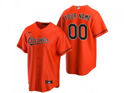 Baltimore Orioles Custom #00 Orange Cool Base Jersey