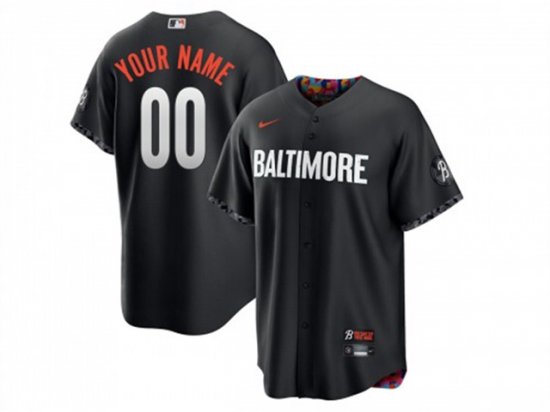 Baltimore Orioles Black 2023 City Connect Cool Base Custom Jersey