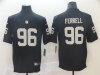 Las Vegas Raiders #96 Clelin Ferrell Black Vapor Limited Jersey