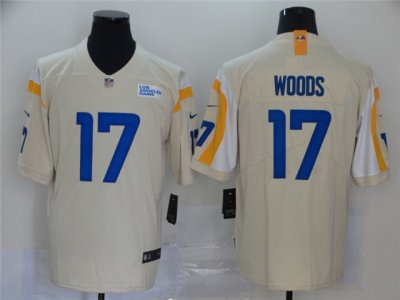 Los Angeles Rams #17 Robert Woods 2020 Bone Vapor Limited Jersey