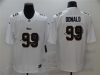 Los Angeles Rams #99 Aaron Donald White Shadow Logo Limited Jersey