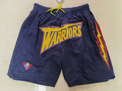 Golden State Warriors Just Don "Warriors" Navy Classic Basketball Shorts