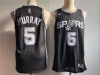 San Antonio Spurs #5 Dejounte Murray Black Swingman Jersey