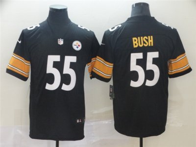 Pittsburgh Steelers #55 Devin Bush Black Vapor Limited Jersey