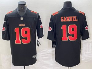 San Francisco 49ers #19 Deebo Samuel Carbon Black Fashion Limited Jersey