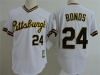 Pittsburgh Pirates #24 Barry Bonds White Cooperstown Collection Cool Base Jersey
