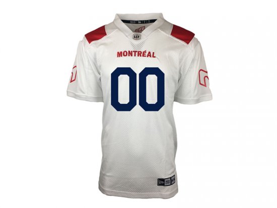 CFL Montreal Alouettes #00 Away White Custom Football Jersey