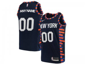 New York Knicks Custom #00 Dark Blue City Edition Swingman Jersey