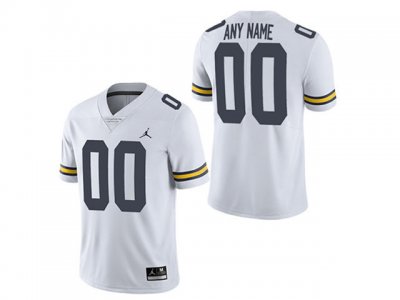 NCAA Michigan Wolverines Custom #00 White Limited College Football Jersey