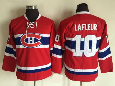 Youth Montreal Canadiens #10 Guy Lafleur CCM Vintage Red Jersey