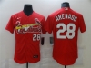 St. Louis Cardinals #28 Nolan Arenado Red Flex Base Jersey