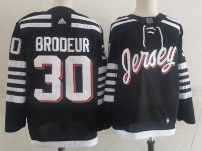 New Jersey Devils #30 Martin Brodeur 2021/22 Alternate Black Jersey