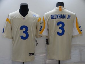 Los Angeles Rams #3 Odell Beckham Jr. Bone Vapor Limited Jersey