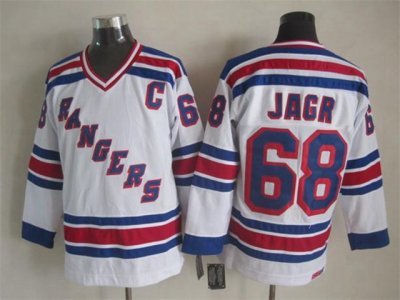 New York Rangers #68 Jaromir Jagr CCM White Heroes of Hockey Alumni Jersey